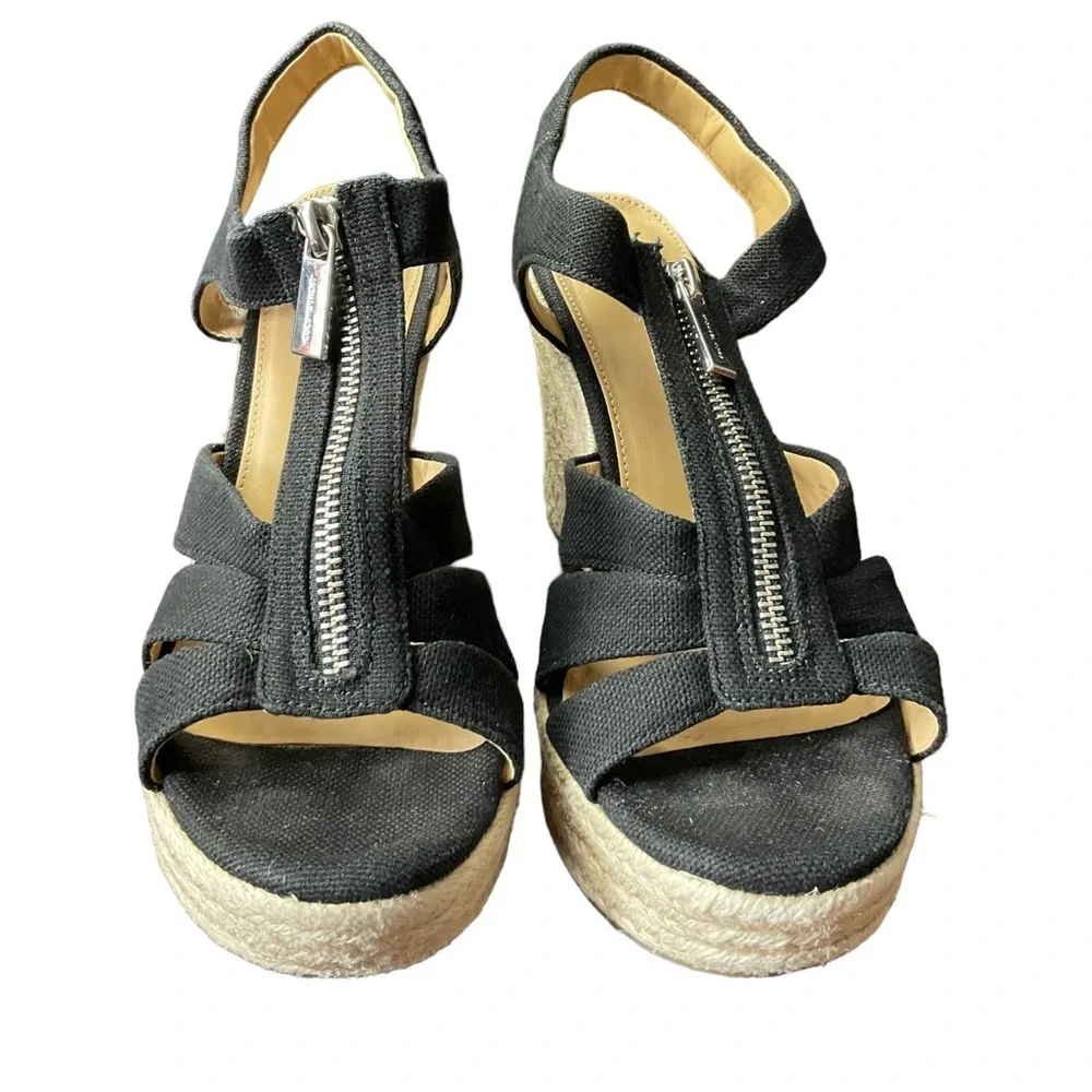 Michael Kors Black Berkley Wedge 7.5
